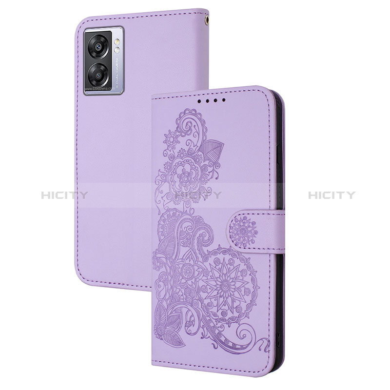 Funda de Cuero Cartera con Soporte Flores Carcasa Y01X para OnePlus Nord N300 5G