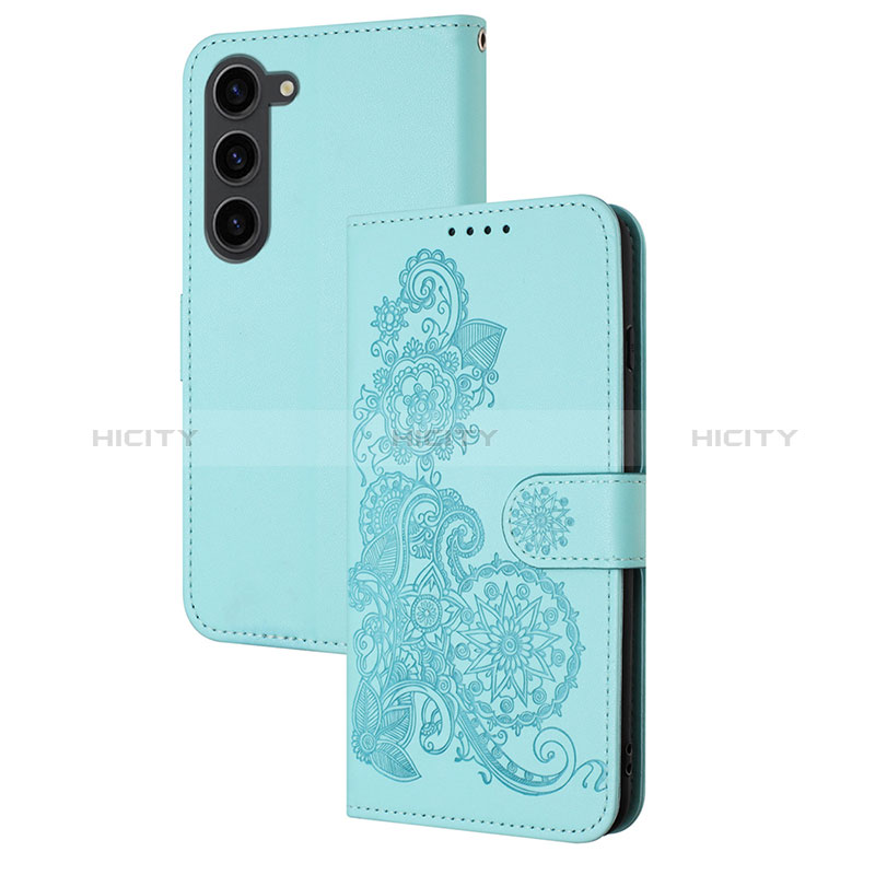 Funda de Cuero Cartera con Soporte Flores Carcasa Y01X para Samsung Galaxy S23 5G