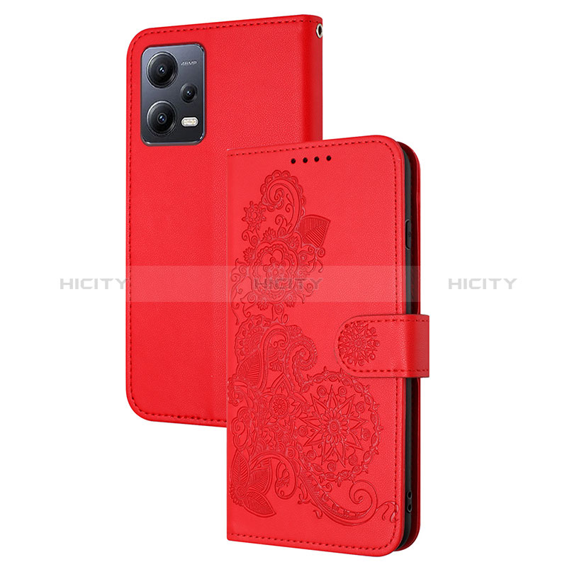 Funda de Cuero Cartera con Soporte Flores Carcasa Y01X para Xiaomi Poco X5 5G