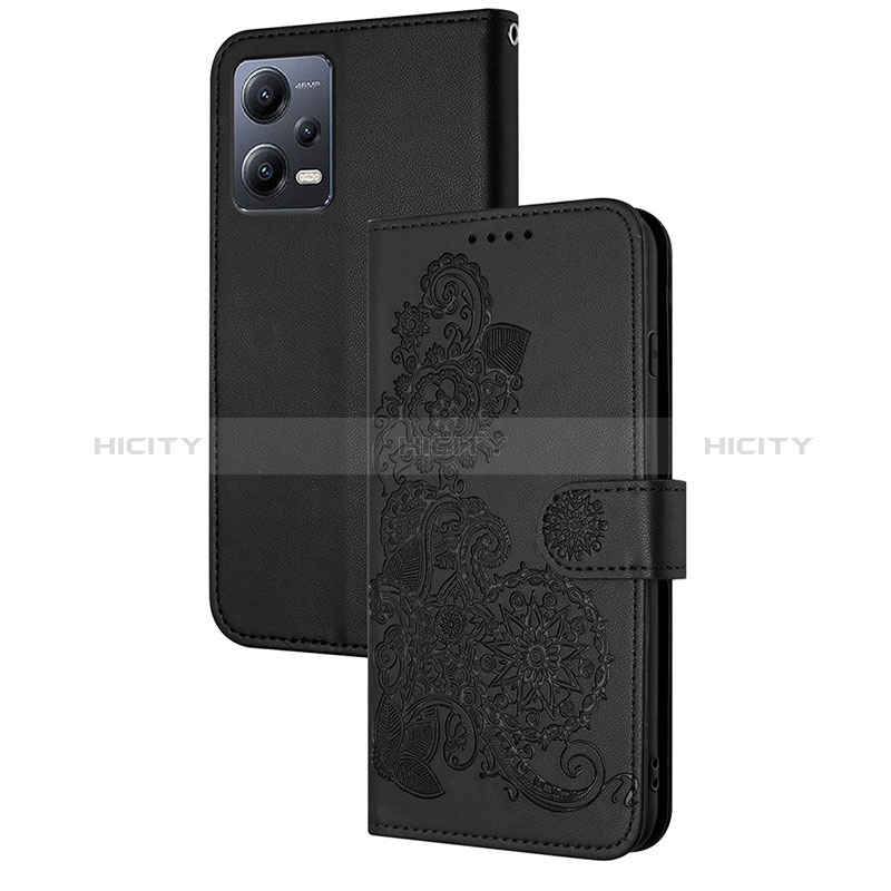 Funda de Cuero Cartera con Soporte Flores Carcasa Y01X para Xiaomi Poco X5 5G