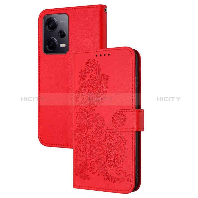 Funda de Cuero Cartera con Soporte Flores Carcasa Y01X para Xiaomi Redmi Note 12 Explorer