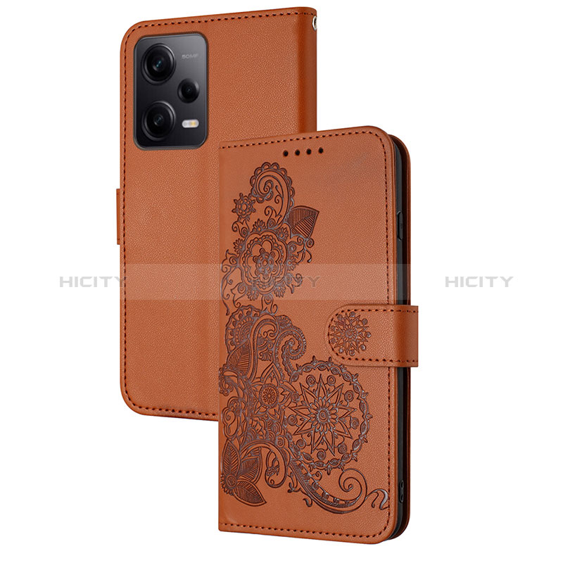 Funda de Cuero Cartera con Soporte Flores Carcasa Y01X para Xiaomi Redmi Note 12 Explorer