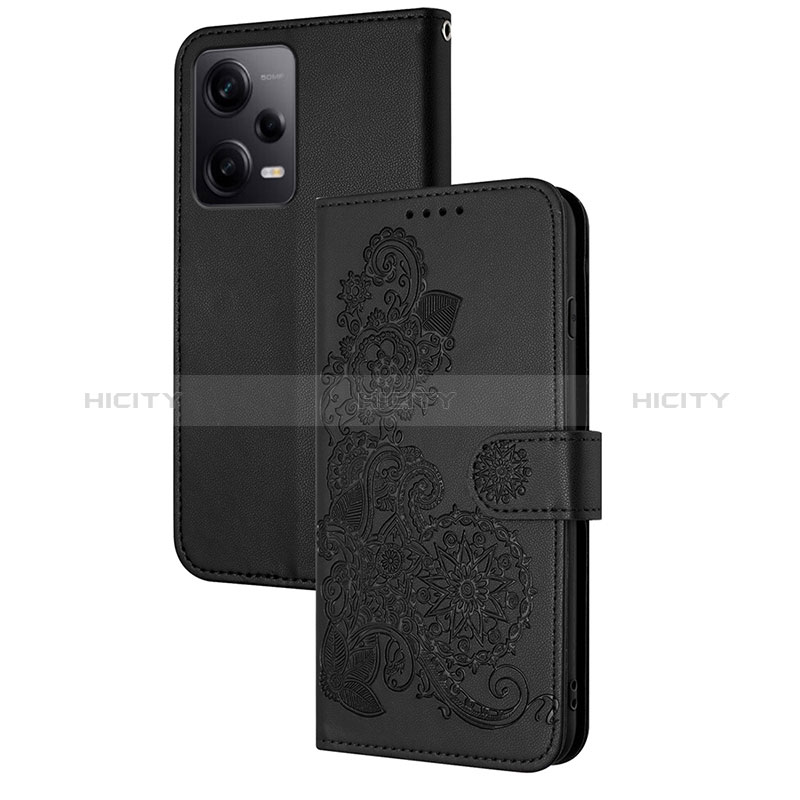 Funda de Cuero Cartera con Soporte Flores Carcasa Y01X para Xiaomi Redmi Note 12 Explorer