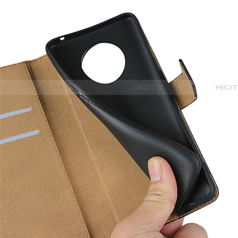 Funda de Cuero Cartera con Soporte K01 para OnePlus 7T Negro