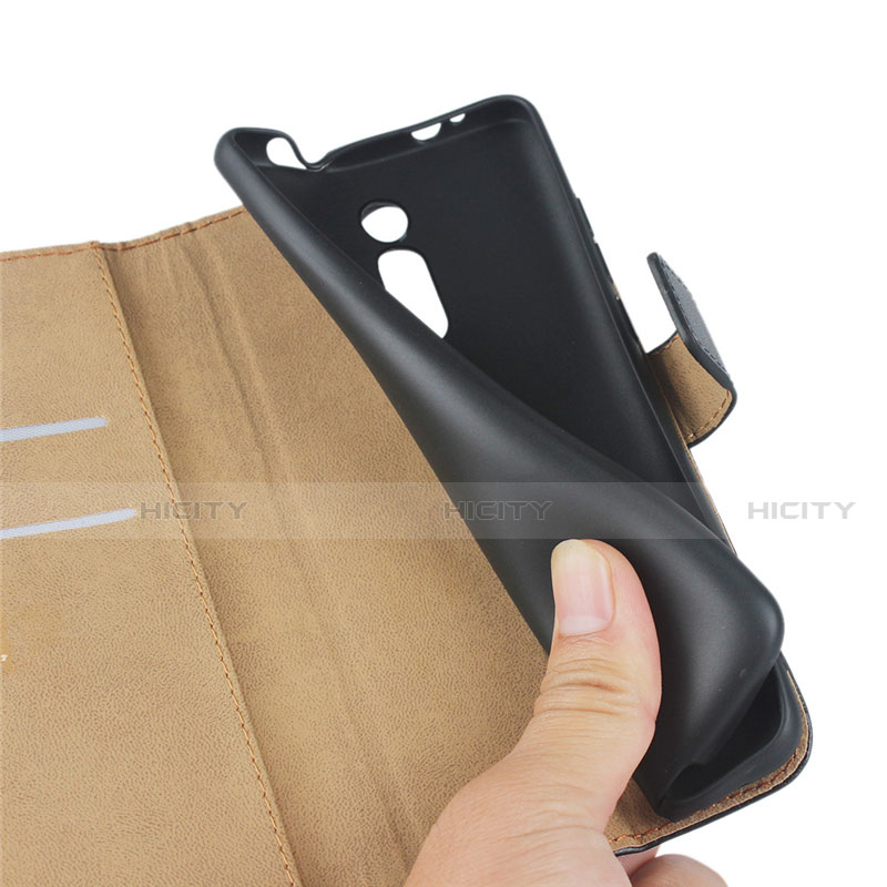 Funda de Cuero Cartera con Soporte K01 para Xiaomi Mi 9T Pro Negro