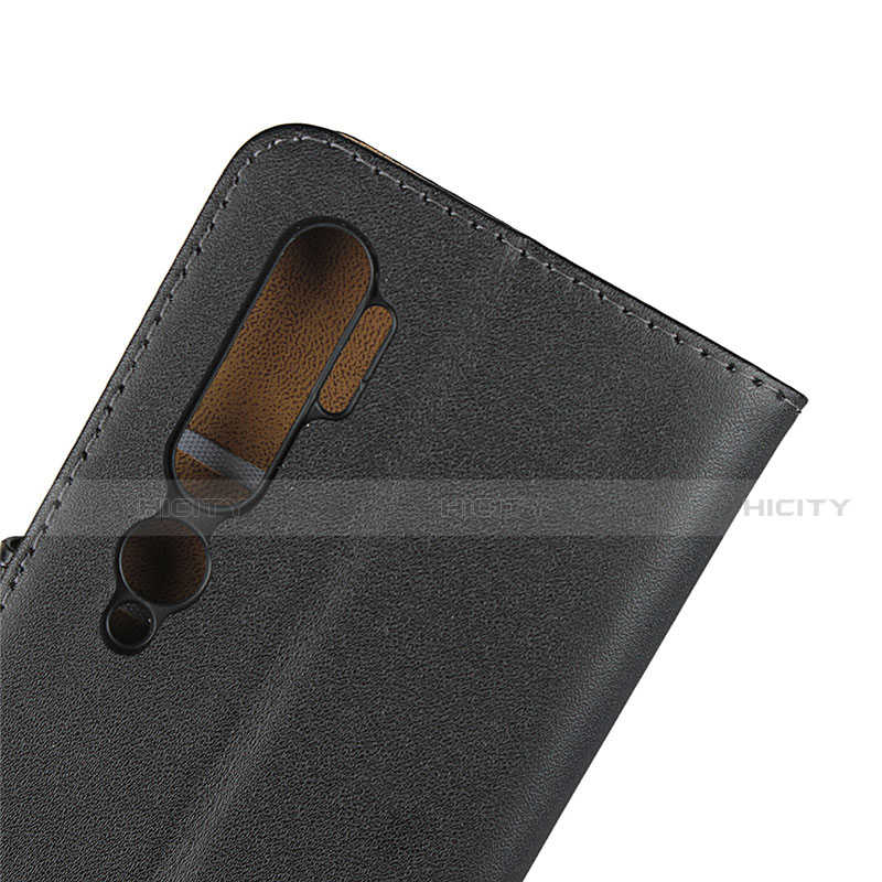 Funda de Cuero Cartera con Soporte K01 para Xiaomi Mi Note 10 Pro Negro
