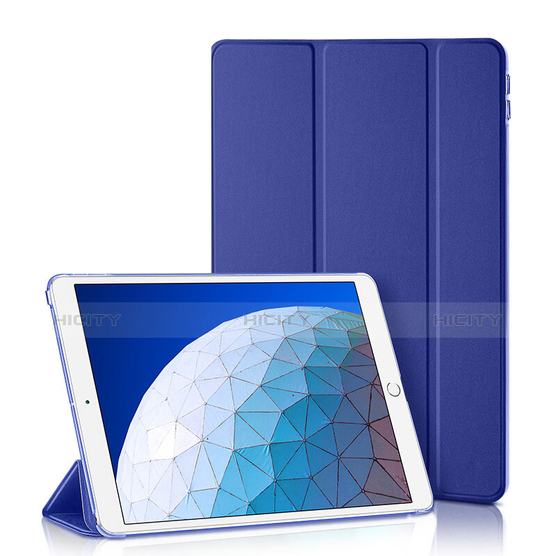 Funda de Cuero Cartera con Soporte L01 para Apple iPad Air 3 Azul