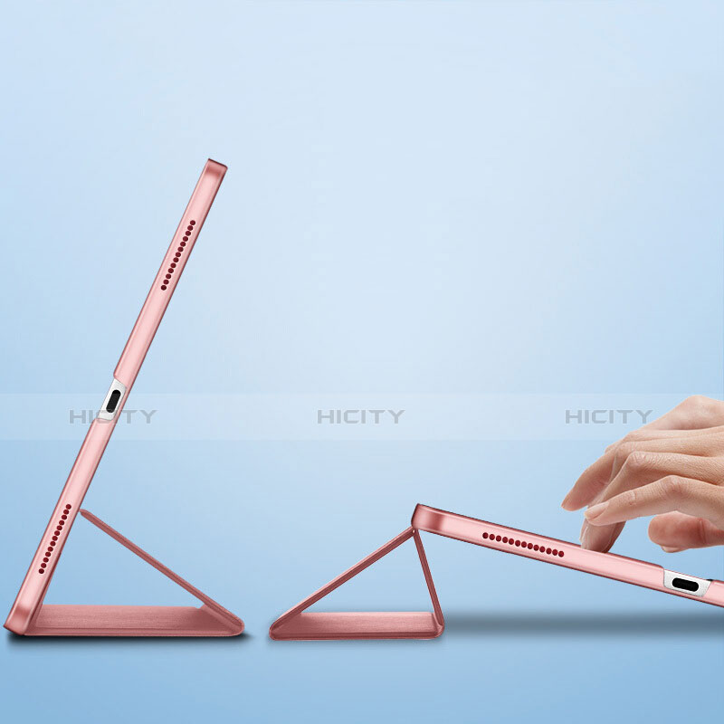 Funda de Cuero Cartera con Soporte L01 para Apple iPad Pro 11 (2018) Rosa