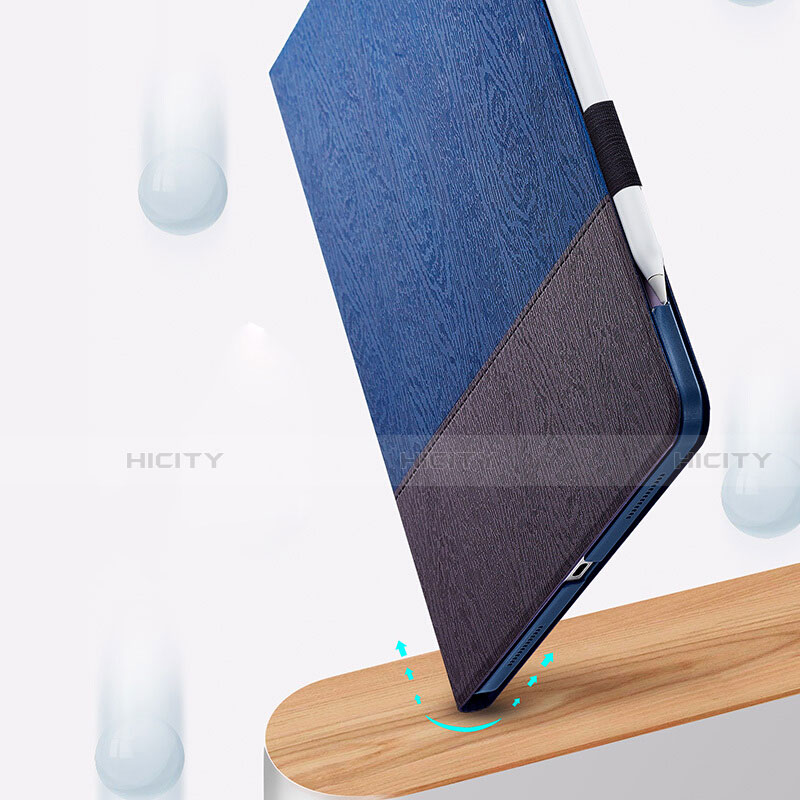 Funda de Cuero Cartera con Soporte L01 para Apple iPad Pro 11 (2020) Azul