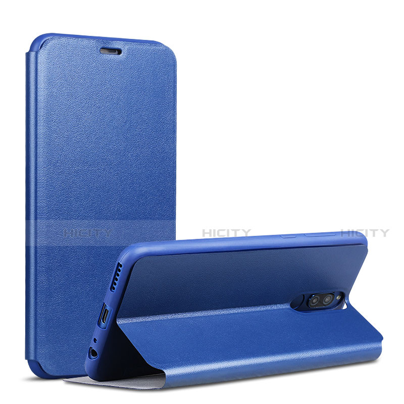 Funda de Cuero Cartera con Soporte L01 para Huawei G10 Azul