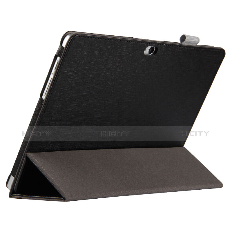 Funda de Cuero Cartera con Soporte L01 para Huawei MediaPad M2 10.0 M2-A01 M2-A01W M2-A01L Negro