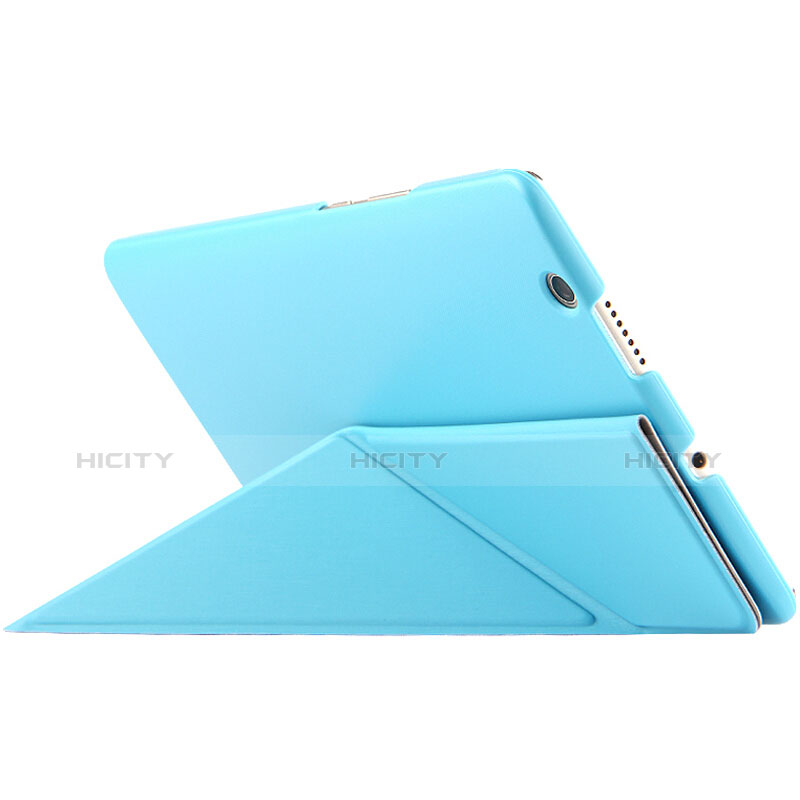 Funda de Cuero Cartera con Soporte L01 para Huawei MediaPad M3 Azul