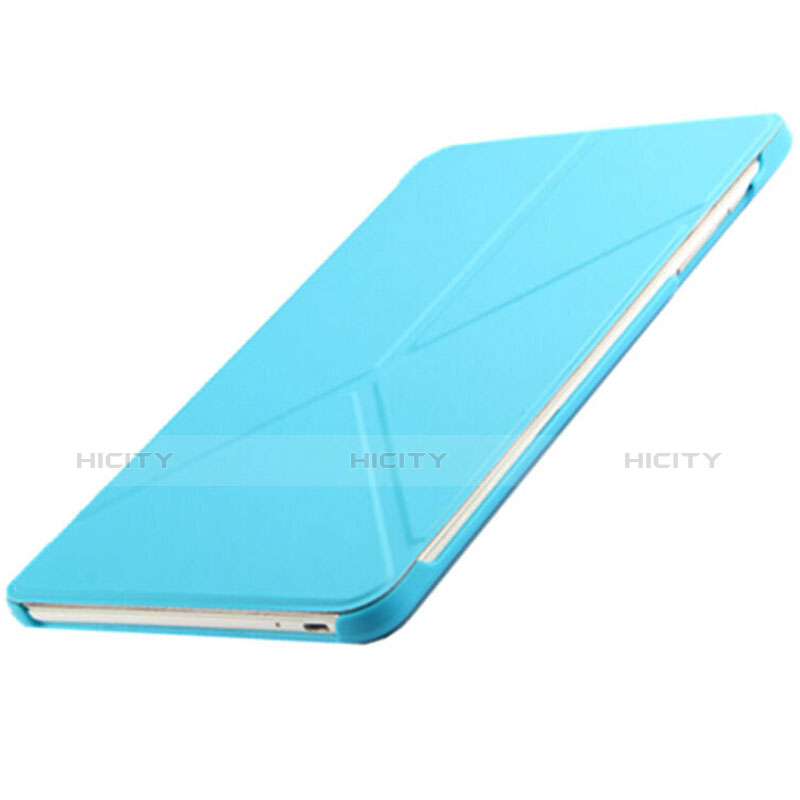 Funda de Cuero Cartera con Soporte L01 para Huawei MediaPad M3 Azul