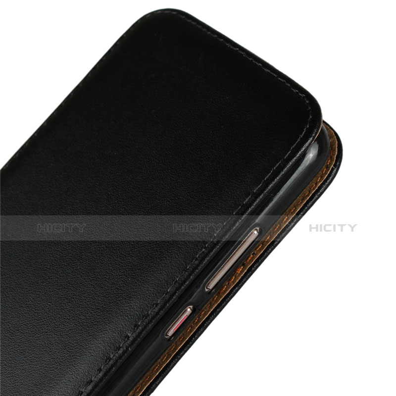 Funda de Cuero Cartera con Soporte L01 para Huawei P20 Negro