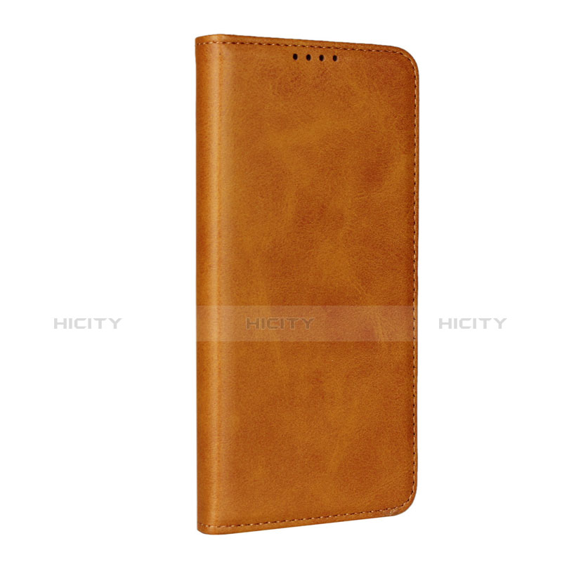 Funda de Cuero Cartera con Soporte L01 para Huawei P30 Naranja