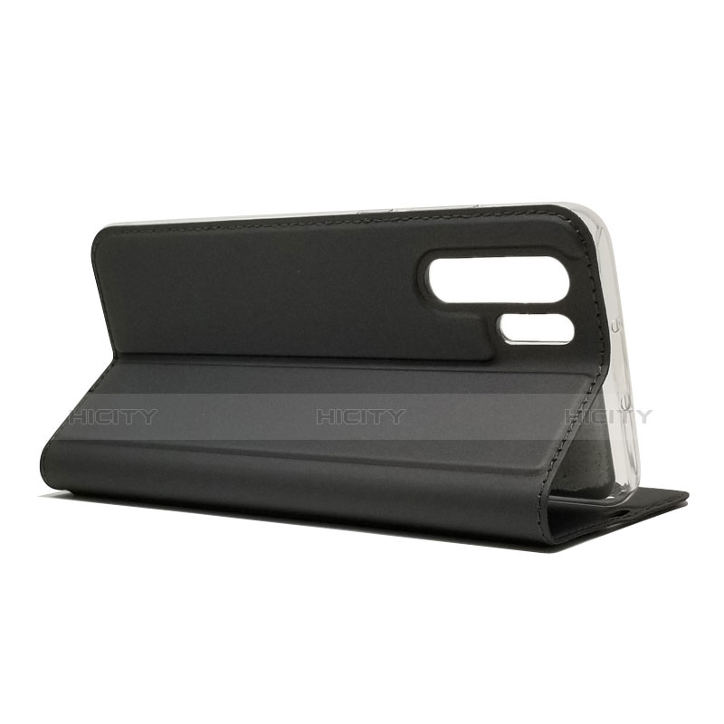 Funda de Cuero Cartera con Soporte L01 para Huawei P30 Pro Negro