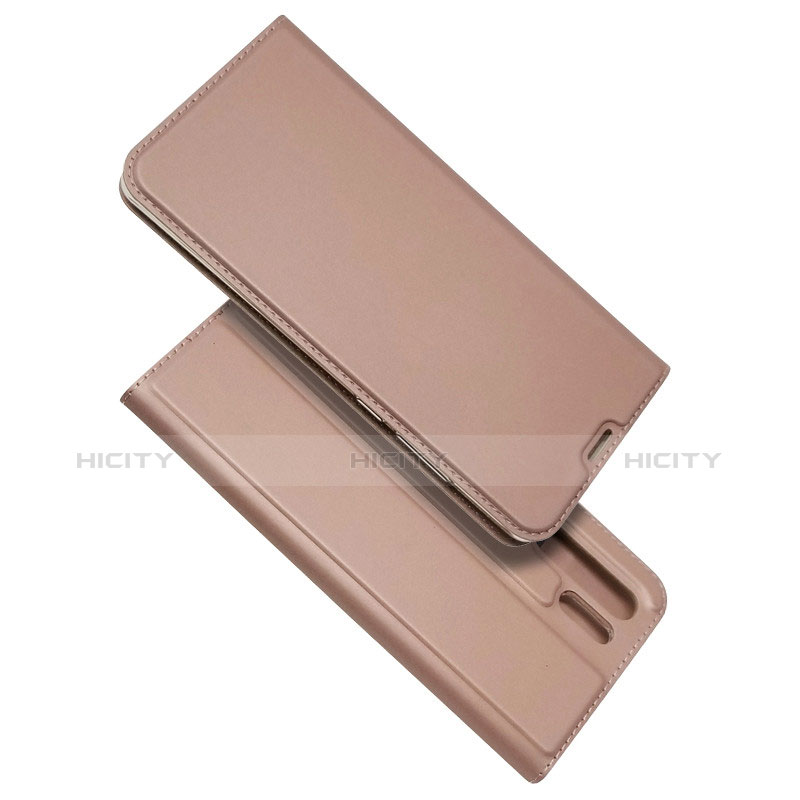 Funda de Cuero Cartera con Soporte L01 para Huawei P30 Pro Oro Rosa