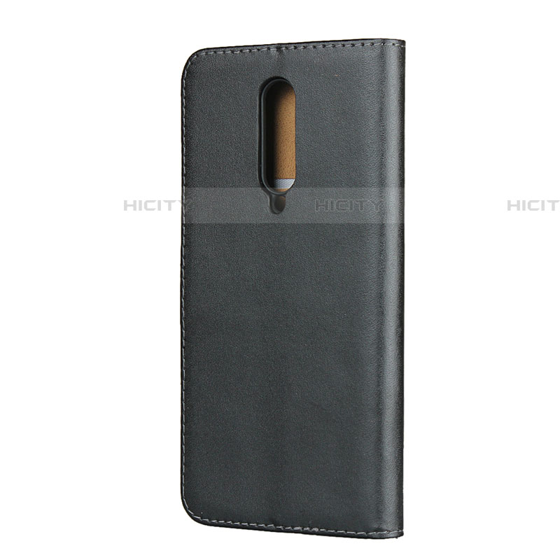 Funda de Cuero Cartera con Soporte L01 para OnePlus 8 Negro