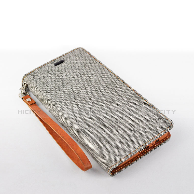 Funda de Cuero Cartera con Soporte L01 para Samsung Galaxy A8 (2018) A530F Gris