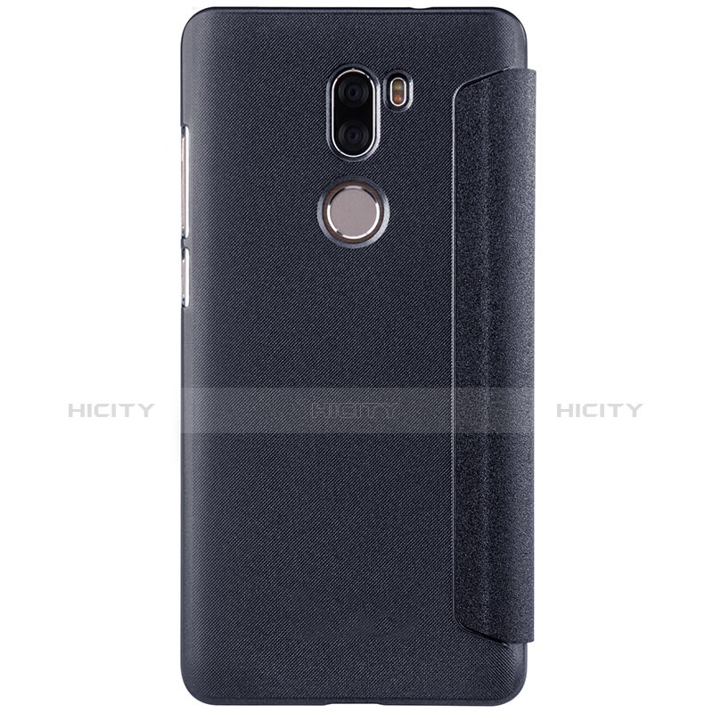 Funda de Cuero Cartera con Soporte L01 para Xiaomi Mi 5S Plus Negro