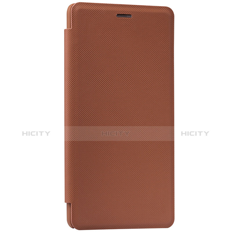 Funda de Cuero Cartera con Soporte L01 para Xiaomi Mi Note Marron