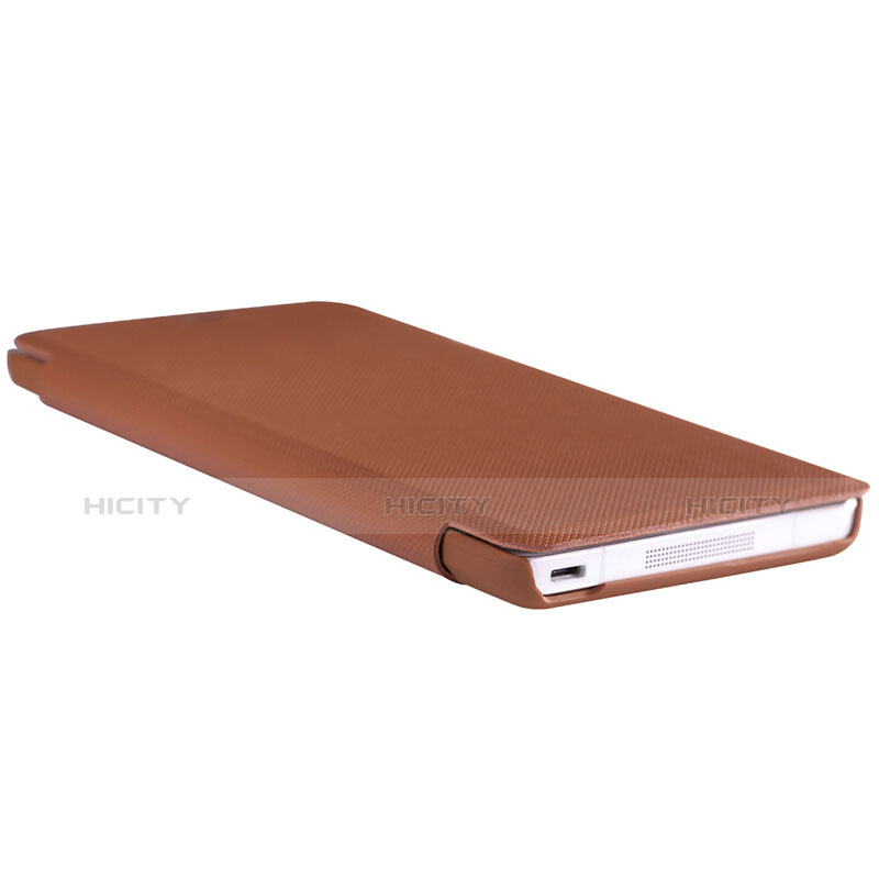 Funda de Cuero Cartera con Soporte L01 para Xiaomi Mi Note Marron