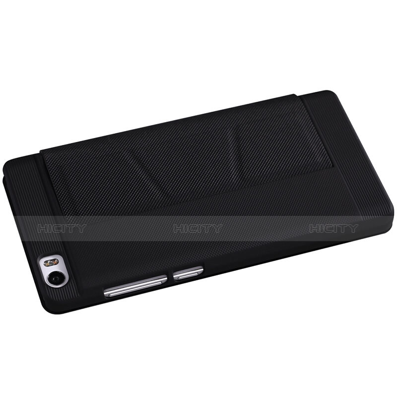 Funda de Cuero Cartera con Soporte L01 para Xiaomi Mi Note Negro