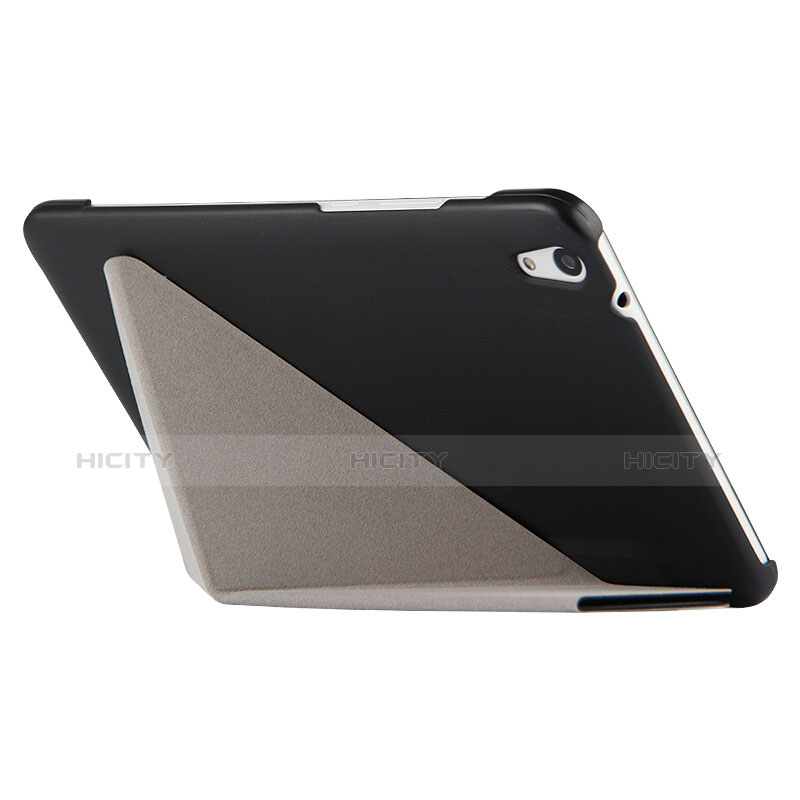 Funda de Cuero Cartera con Soporte L02 para Huawei Honor Pad 2 Negro