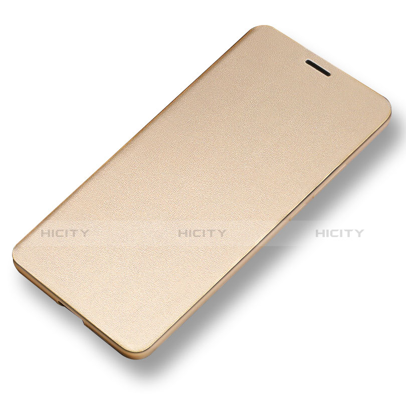 Funda de Cuero Cartera con Soporte L02 para Huawei Mate 10 Oro