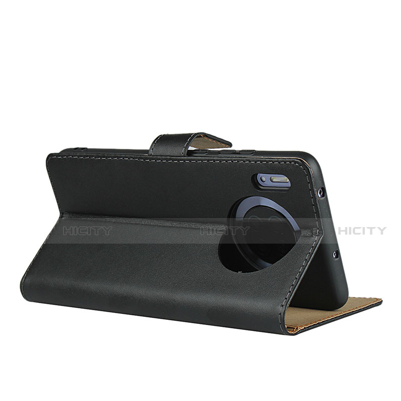 Funda de Cuero Cartera con Soporte L02 para Huawei Mate 30 Pro Negro