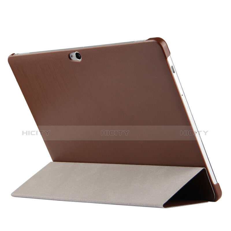 Funda de Cuero Cartera con Soporte L02 para Huawei MediaPad M2 10.0 M2-A01 M2-A01W M2-A01L Marron