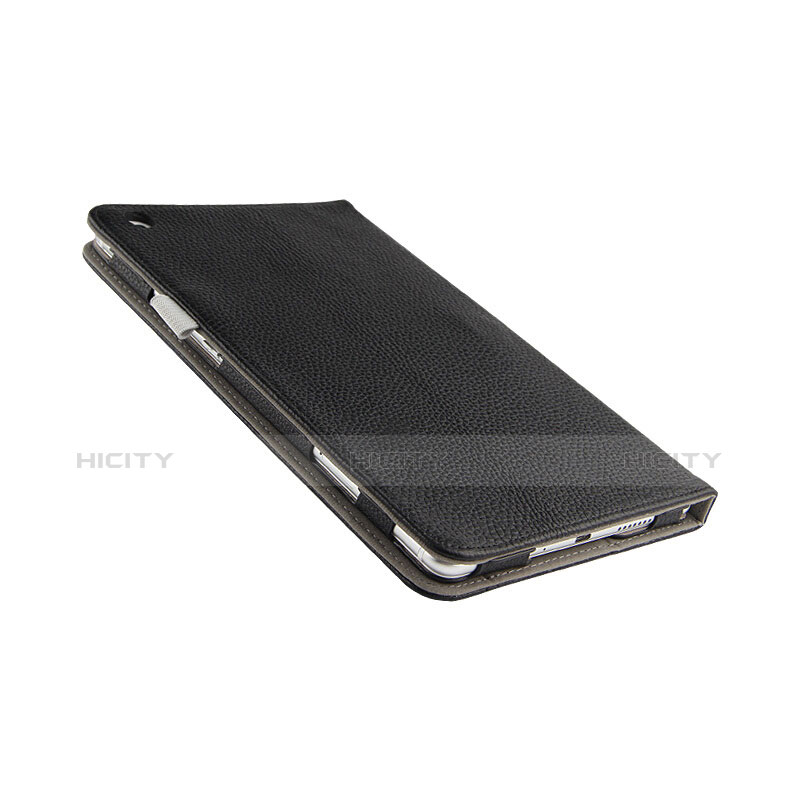 Funda de Cuero Cartera con Soporte L02 para Huawei MediaPad M3 Lite 8.0 CPN-W09 CPN-AL00 Negro