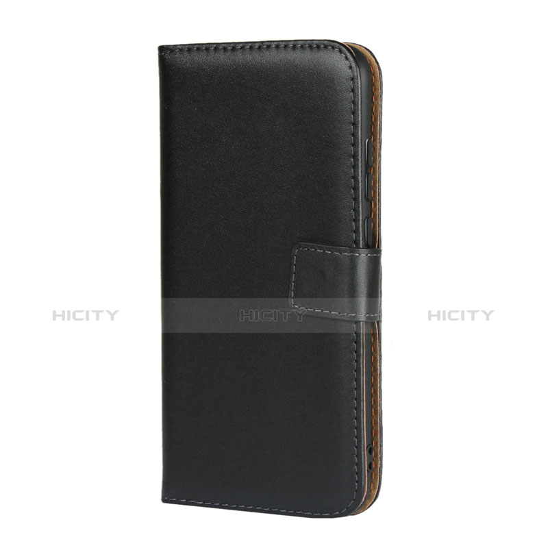 Funda de Cuero Cartera con Soporte L02 para Huawei P Smart (2019) Negro