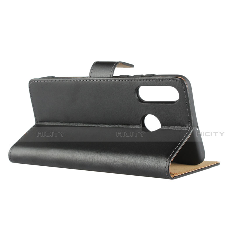 Funda de Cuero Cartera con Soporte L02 para Huawei P30 Lite Negro