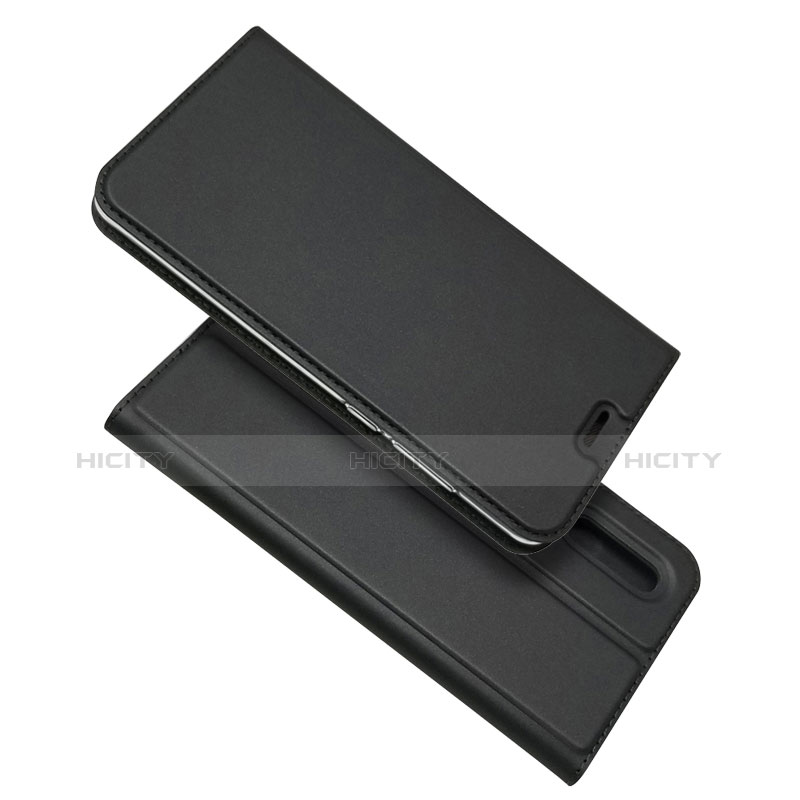 Funda de Cuero Cartera con Soporte L02 para Huawei P30 Negro