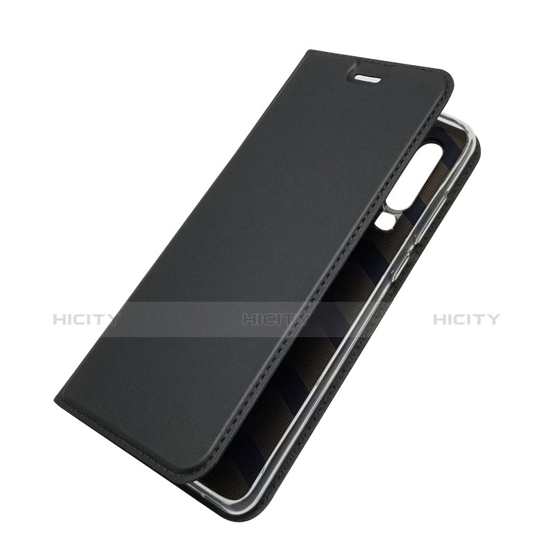 Funda de Cuero Cartera con Soporte L02 para Huawei P30 Negro