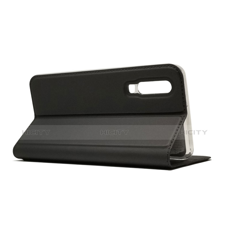 Funda de Cuero Cartera con Soporte L02 para Huawei P30 Negro