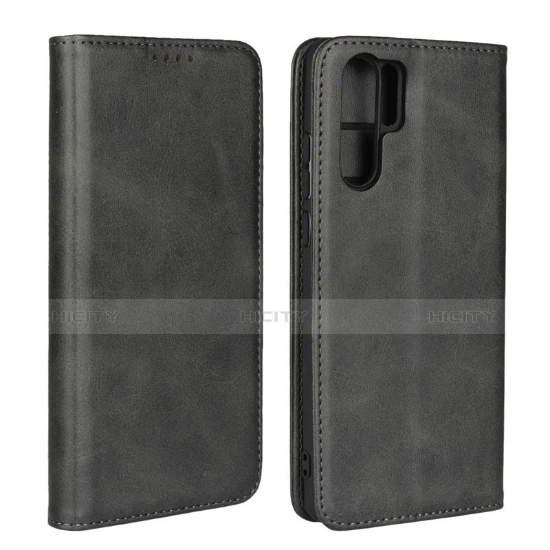 Funda de Cuero Cartera con Soporte L02 para Huawei P30 Pro Negro