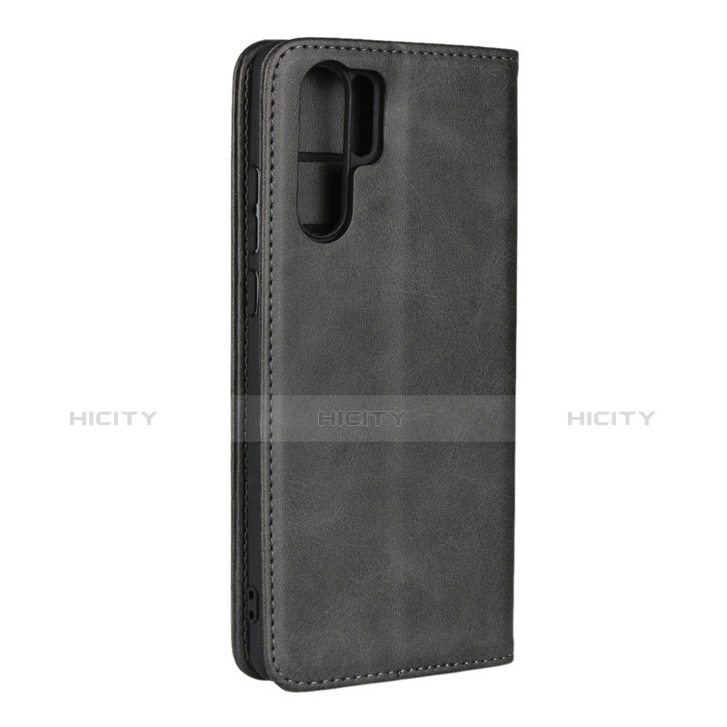 Funda de Cuero Cartera con Soporte L02 para Huawei P30 Pro Negro