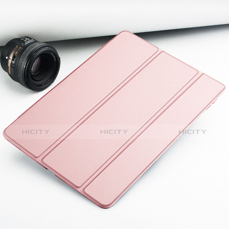 Funda de Cuero Cartera con Soporte L02 para Xiaomi Mi Pad 2 Oro Rosa