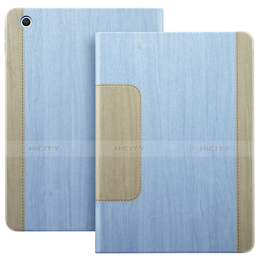 Funda de Cuero Cartera con Soporte L03 para Apple iPad Mini 3 Azul Cielo