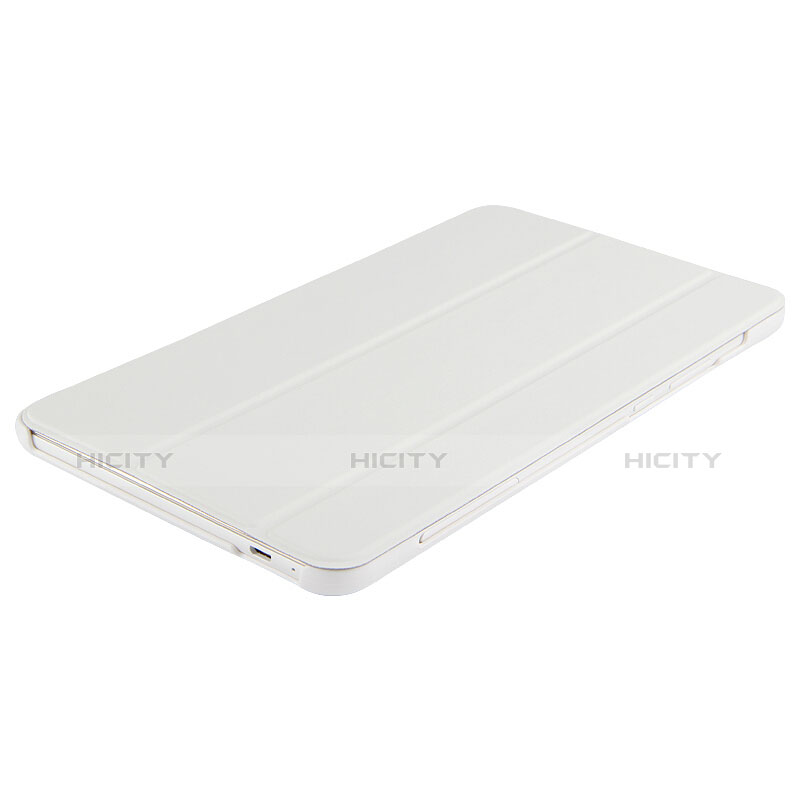 Funda de Cuero Cartera con Soporte L03 para Huawei Honor Pad 2 Blanco