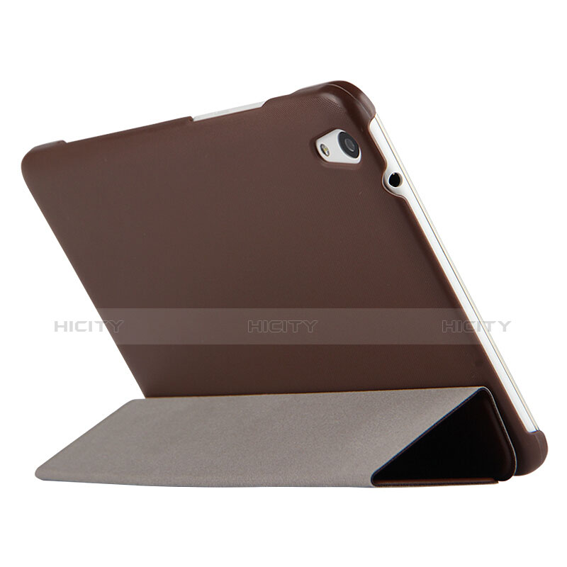 Funda de Cuero Cartera con Soporte L03 para Huawei Honor Pad 2 Marron