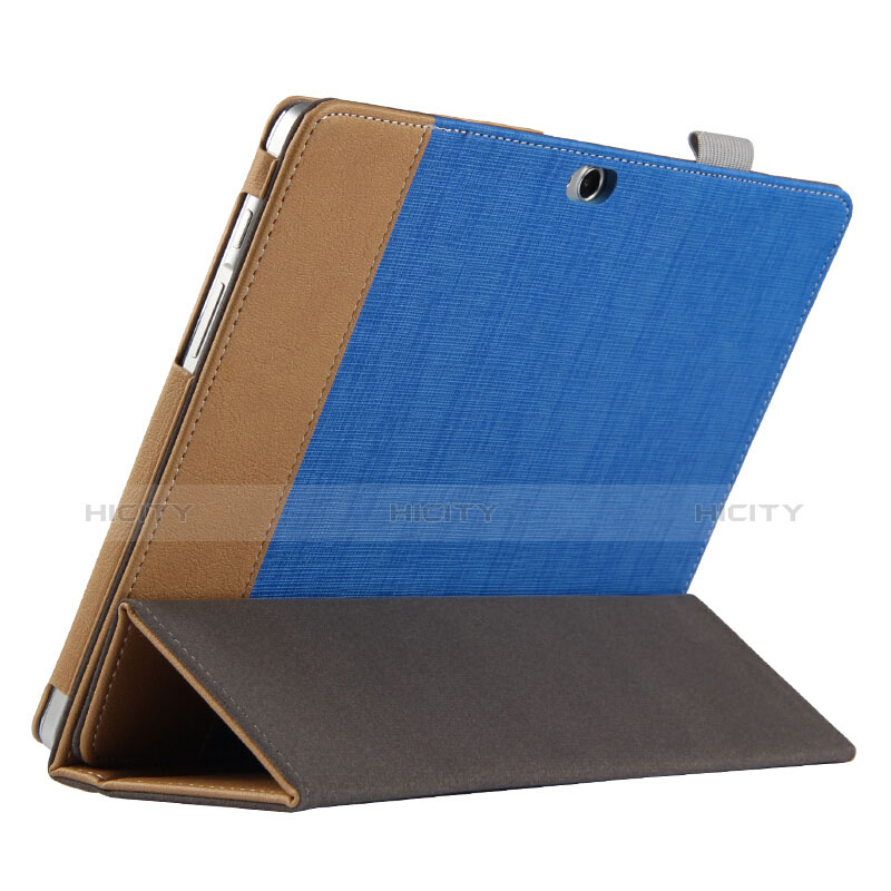 Funda de Cuero Cartera con Soporte L03 para Huawei MediaPad M2 10.0 M2-A01 M2-A01W M2-A01L Azul