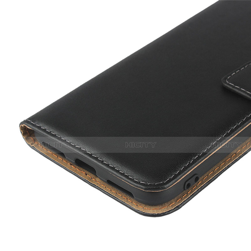 Funda de Cuero Cartera con Soporte L03 para Huawei Y7 (2019) Negro