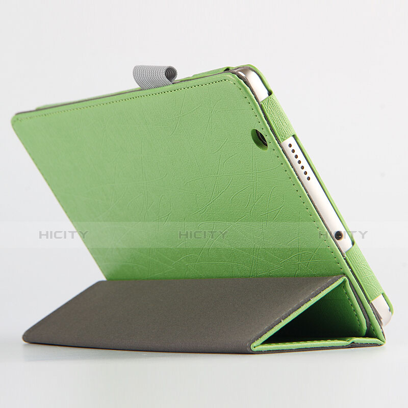 Funda de Cuero Cartera con Soporte L04 para Huawei Mediapad M3 8.4 BTV-DL09 BTV-W09 Verde