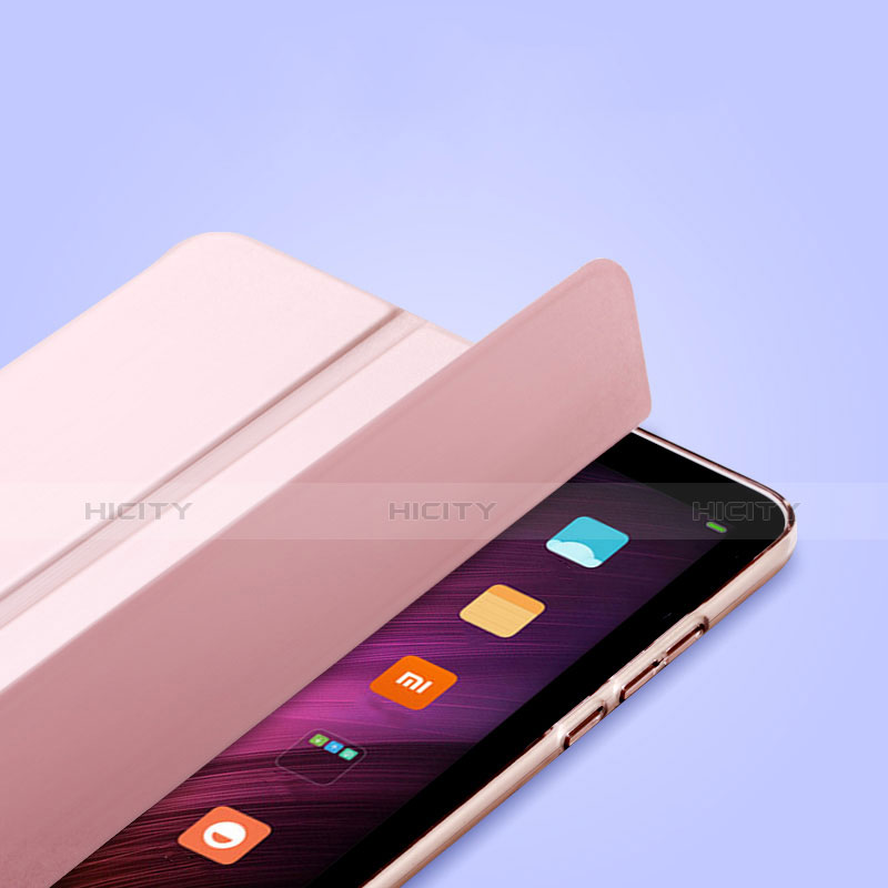 Funda de Cuero Cartera con Soporte L04 para Xiaomi Mi Pad 2 Oro Rosa