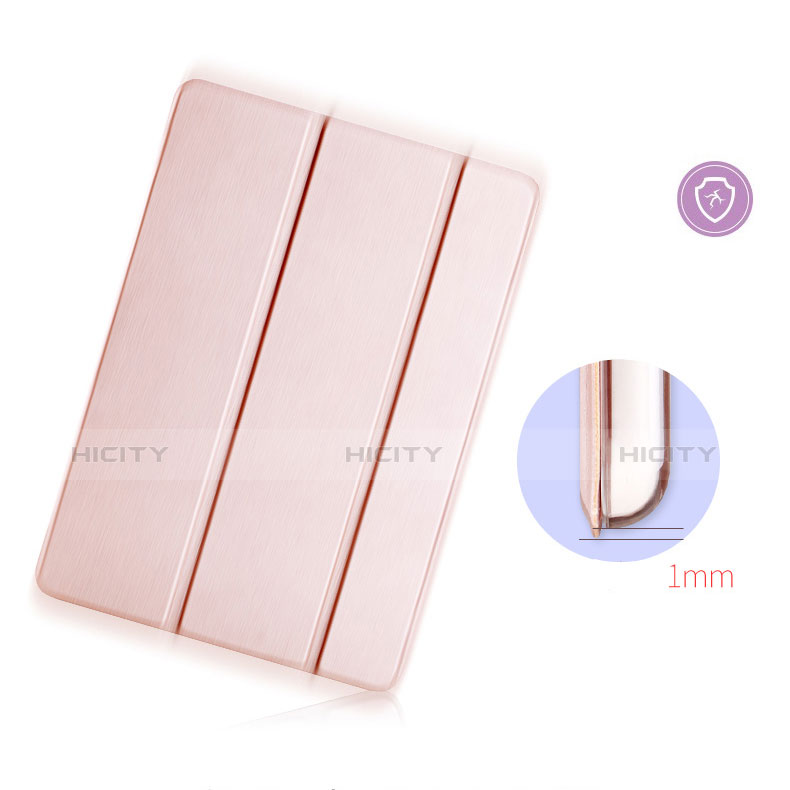 Funda de Cuero Cartera con Soporte L04 para Xiaomi Mi Pad 2 Oro Rosa