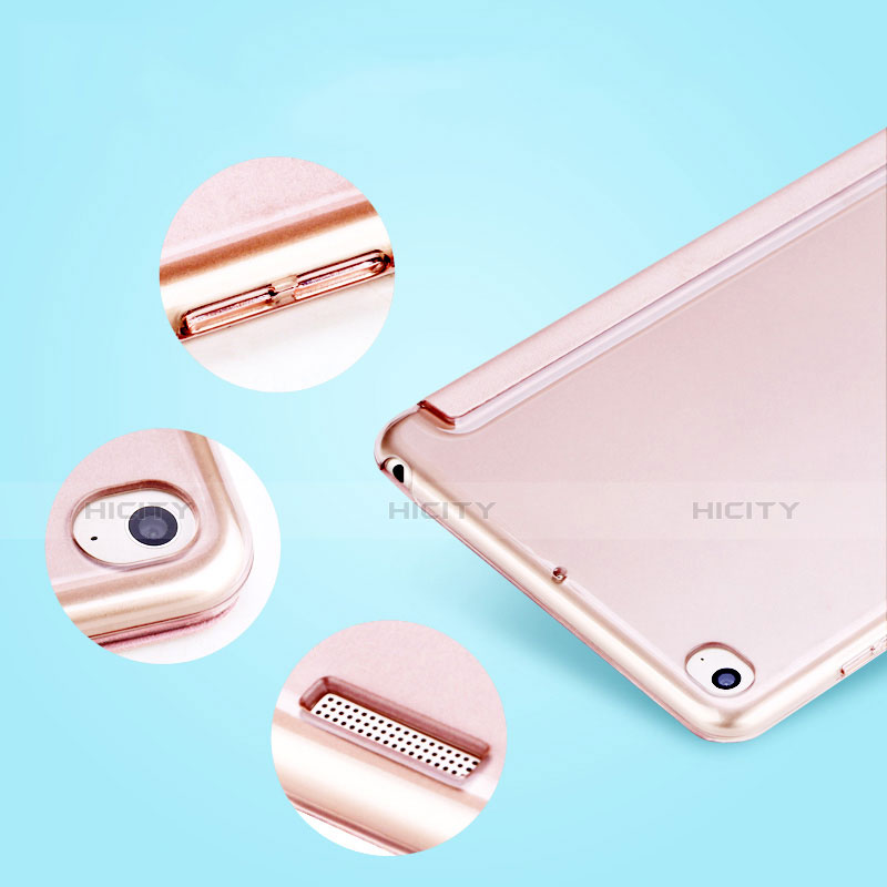 Funda de Cuero Cartera con Soporte L04 para Xiaomi Mi Pad 2 Oro Rosa