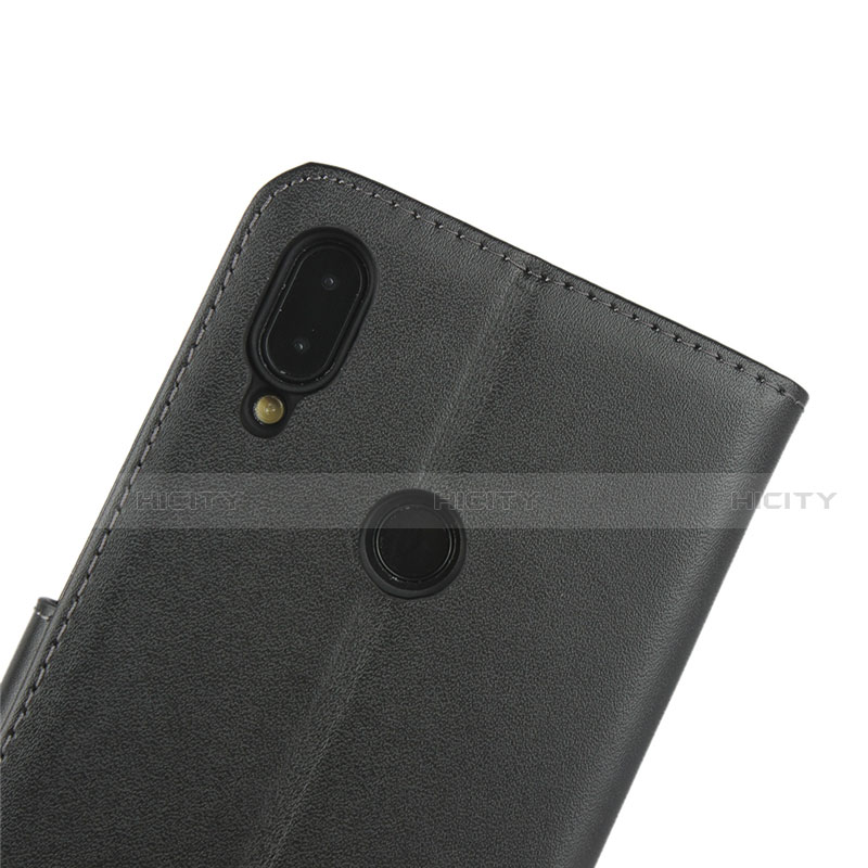 Funda de Cuero Cartera con Soporte L04 para Xiaomi Redmi Note 7 Negro